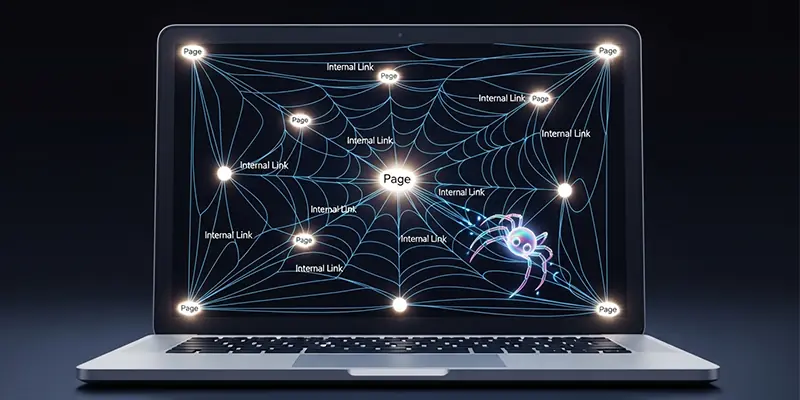 لینک‌سازی داخلی: ایجاد شبکه عنکبوتی از صفحات مرتبط برای خزش گوگل