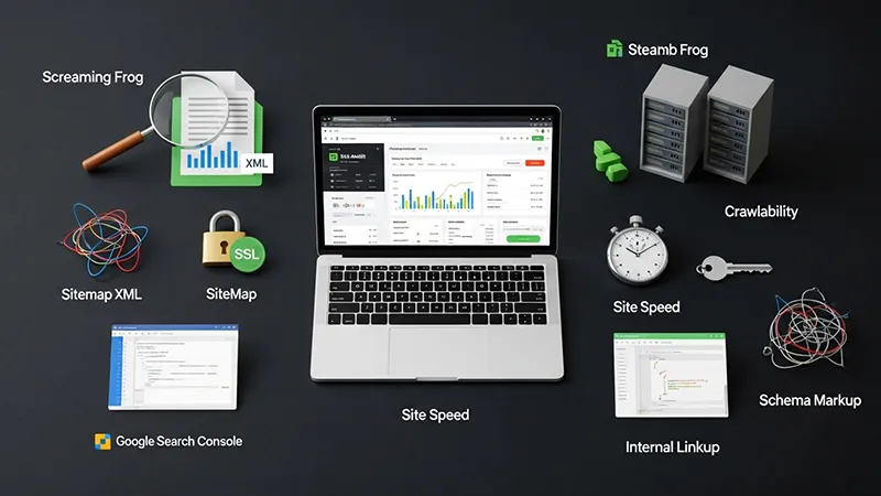 ابزارهای نظارت و ممیزی (Technical SEO Toolkit)