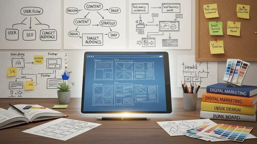 فاز استراتژی و برنامه‌ریزی اصولی (پایه‌های اولیه طراحی سایت)